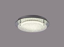 D0750  Gino Round Crystal 18W LED Flush Ceiling Light